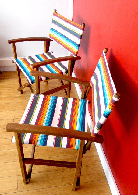 Pair of director's chairs