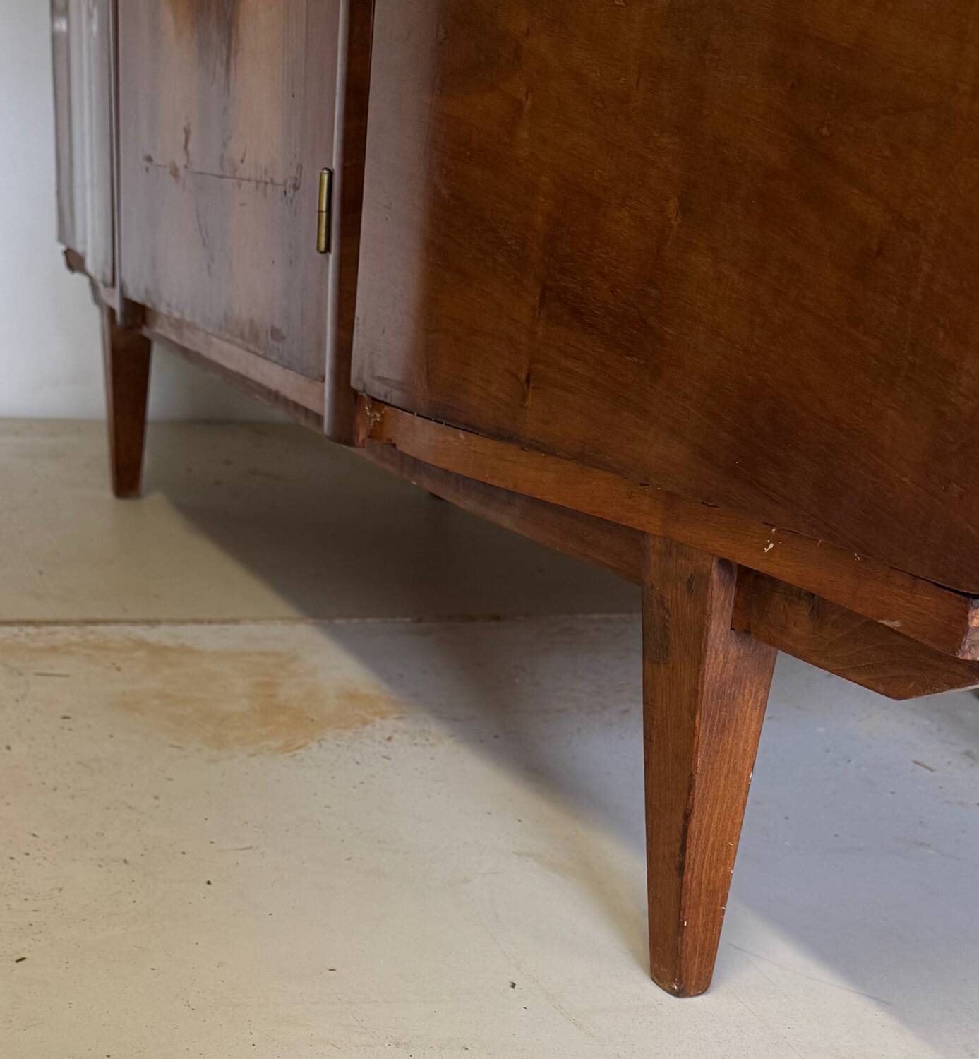 Vintage wardrobe with compass feet