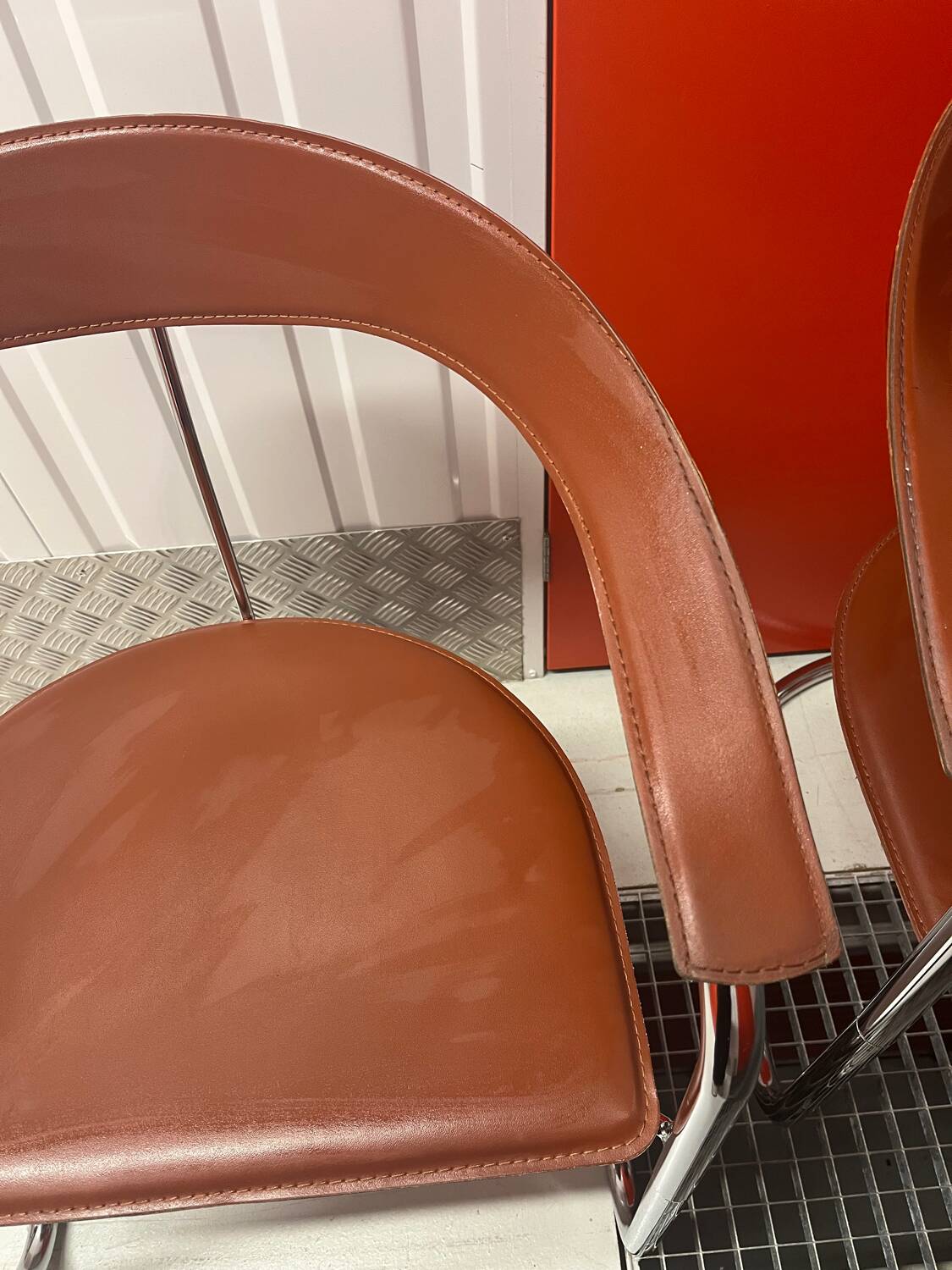 Rare set of 4 “Canasta” chairs by Arrben