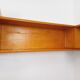 Vintage wooden corner wall shelf from the 60s 70s.