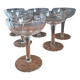6 new crystal champagne glasses