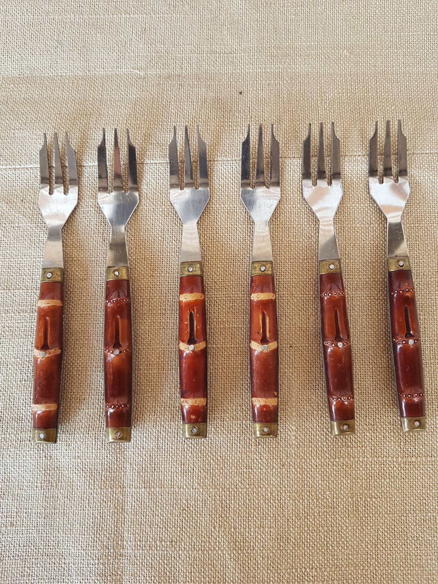 bamboo dessert forks
