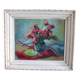 Tableau bouquet de fleurs années 50