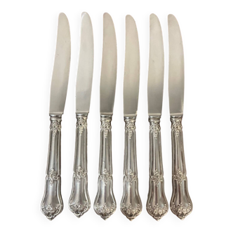 6 cheese or dessert knives Christofle France