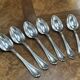 Set of 6 large silver-plated metal spoons, christofle spartours model