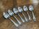 Set of 6 large silver-plated metal spoons, christofle spartours model
