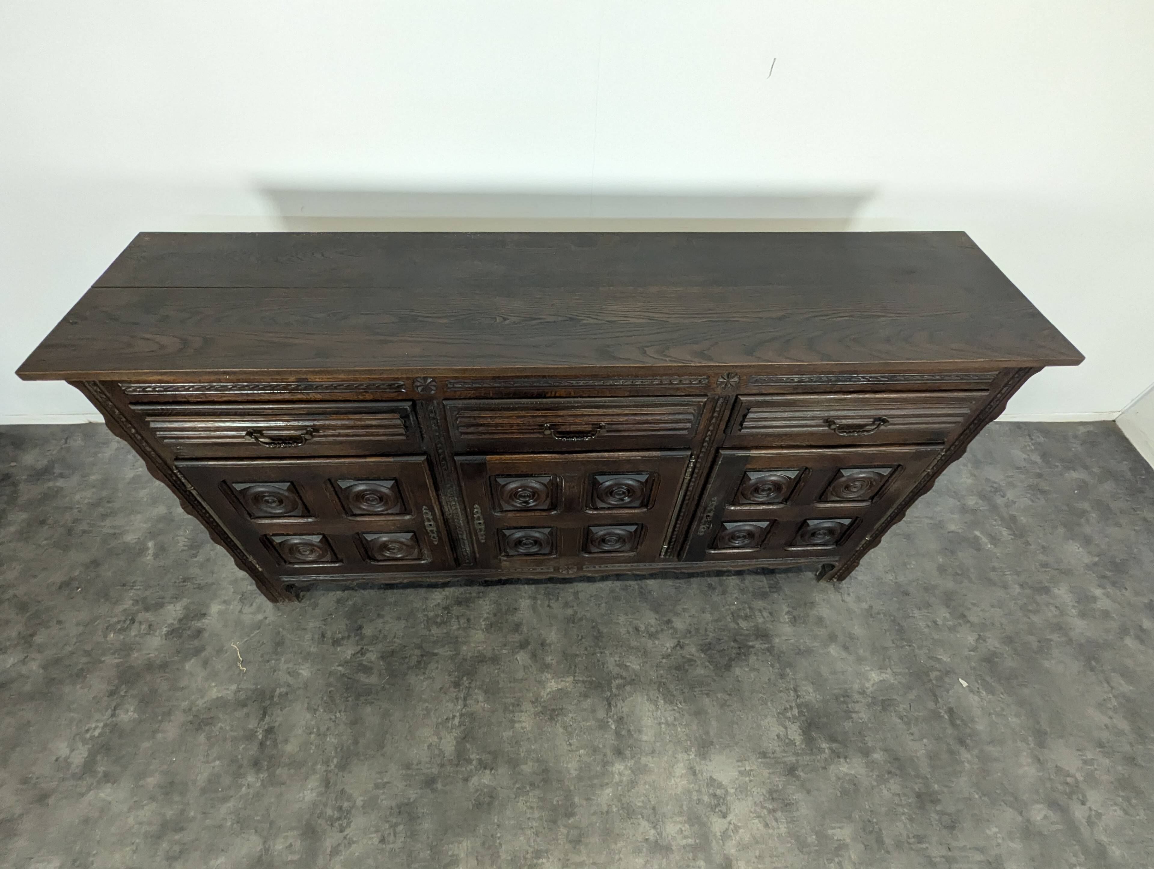 Brutalist 3-door sideboard