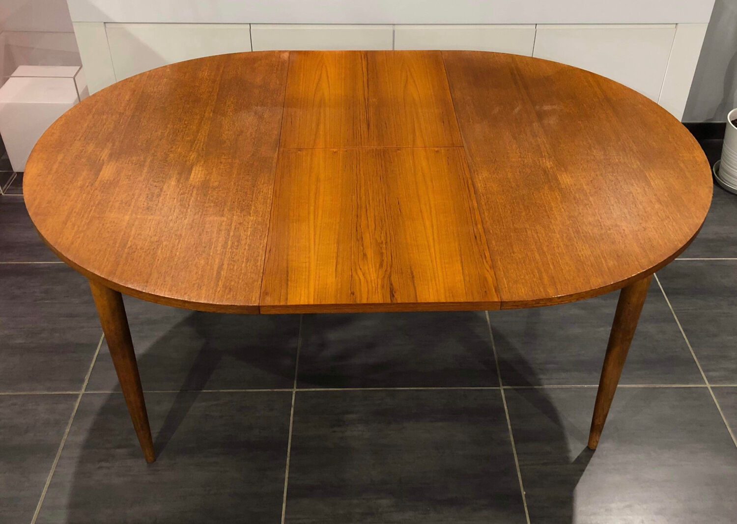 Scandinavian extendable teak table 1970s