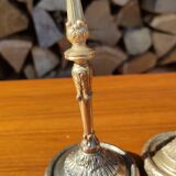 Vintage gilded brass candlesticks