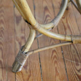 Nice rattan coffee table, vintage