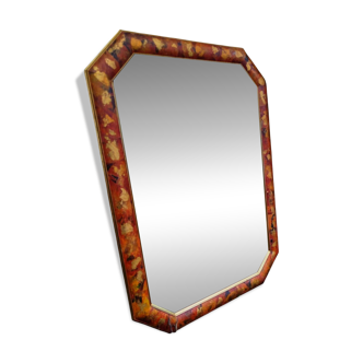 Bevelled octagonal mirror from the 1980s.