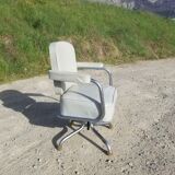 Old light grey pullman swivel office chair
