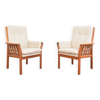 Mid-Century Danish Teak Armchairs, 1970s, Set of 2