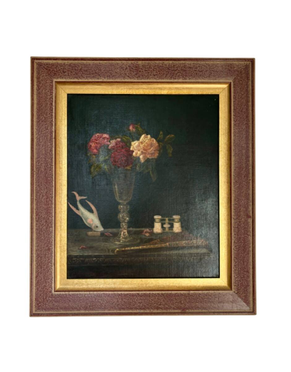 Still life, oil on canvas, signed