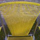 Folding chair chromed metal and scoubidou, 1960