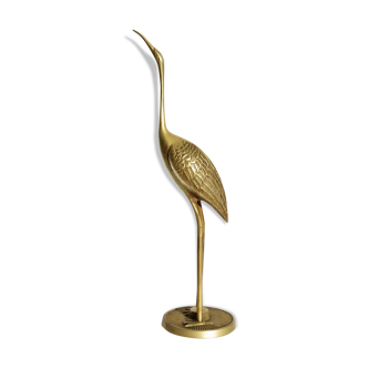 Brass heron 30cm