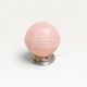 Lampe globe rose esprit Clichy rénovée