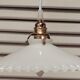Suspension en opaline blanche 