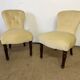 Pair of toad armchairs without armrests