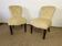 Pair of toad armchairs without armrests