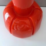 Pendant lamp Glashütte Limburg orange, Mid Century