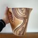 Pichet Vallauris in ceramic faux wood