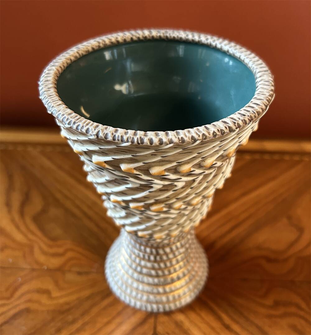 Vintage vase, French ceramic – Breugnot / Brisdoux workshop – 1960s