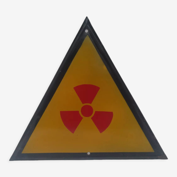 Signe d’émail vintage, radioactif