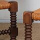 Pair of chairs in the style of Charles Dudouyt, 1950
