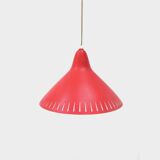 Vintage mid century hanging pendant lamp by H. Busquet for Hala, 1950s