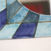 vintage ceramic mirror and design, 1970s