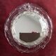 Round mirror with glass frame, 80s, 28cm