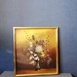 Tableau Andrée Cottray 1980, bouquet