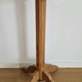 Solid pine wood pedestal table 1940s