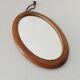 Mini antique walnut mirror from the 19th century.
