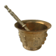 Mortar and its ancient bronze pestle