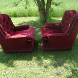 Pair of velvet chair