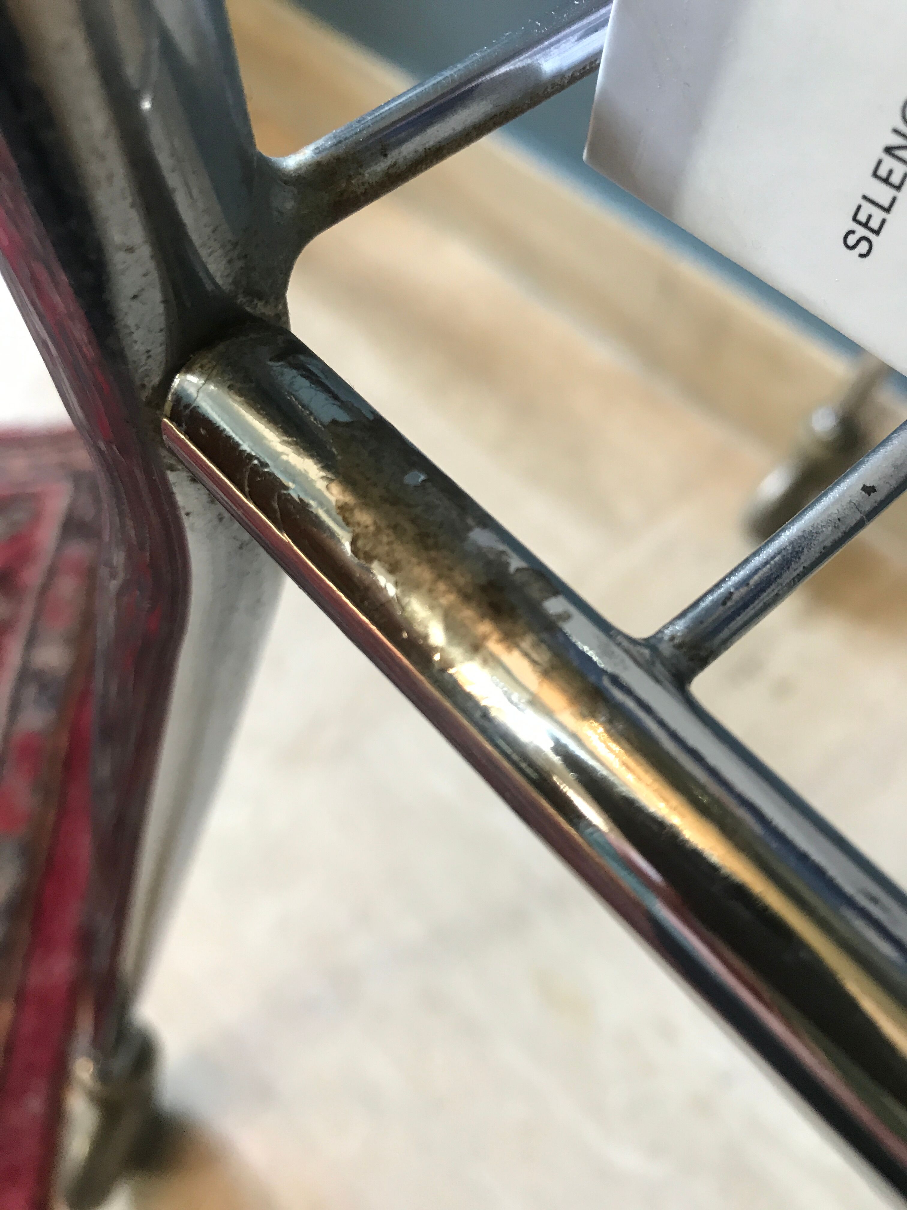 Vintage chrome and smoked glass wheeled dessert