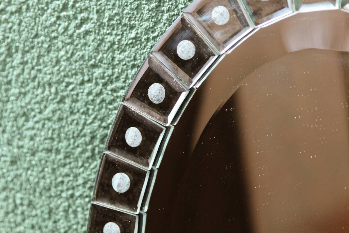 Beveled glass mirror and glass plates