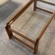 TRAVERSE - Coffee table in glass and wood