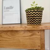 Solid wood console