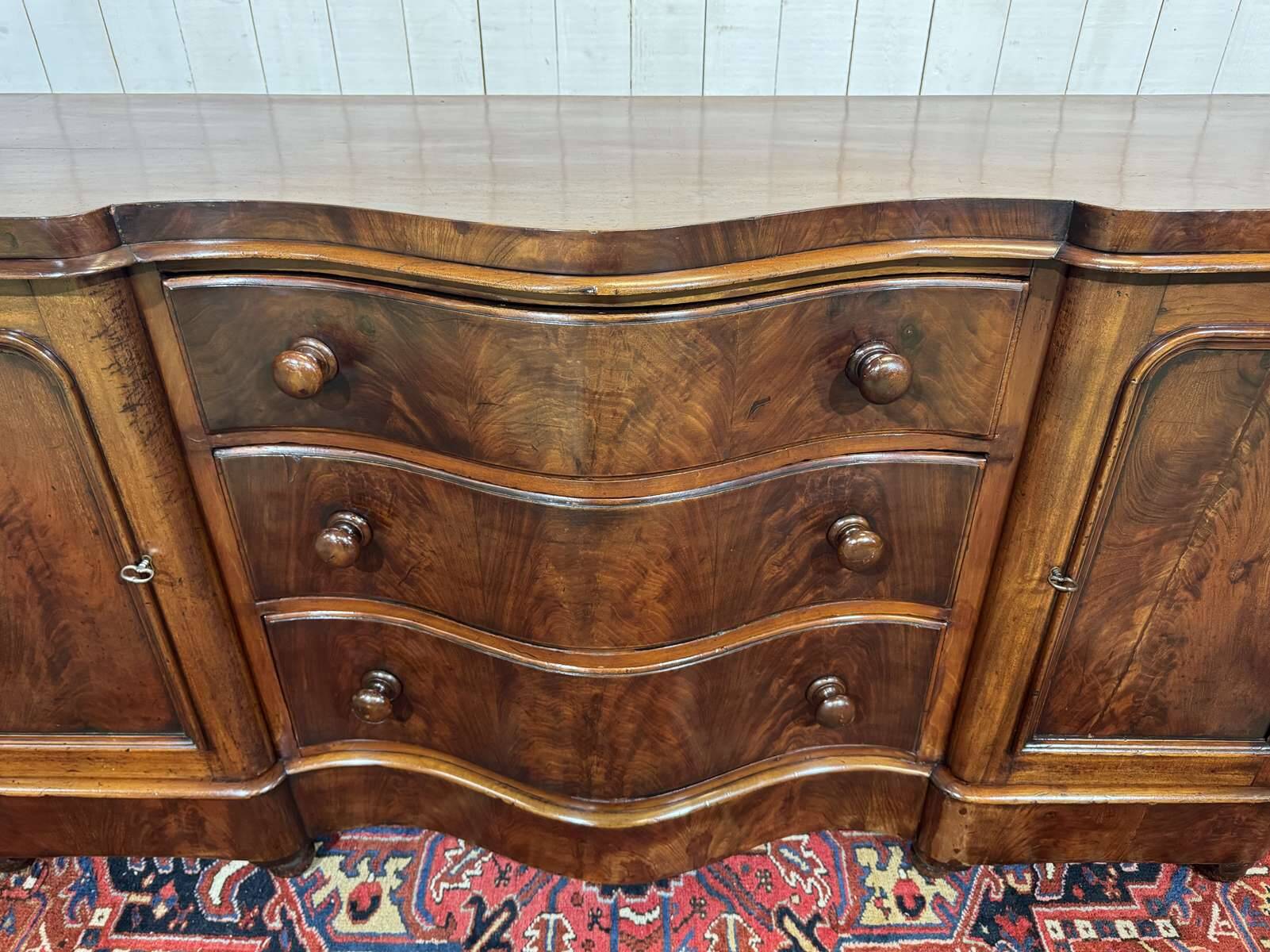 Victorian Enfilade 19th mahogany