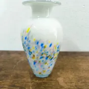 Vintage glass art vase Hans Jürgen Richartz 23 cm