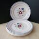 Set de 5 assiettes plates en faïence de Lunéville KG  Modèle Chantilly