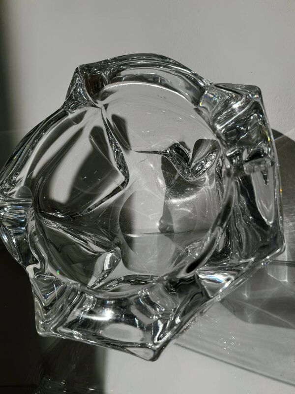 Grand cendrier cristal Daum ancien