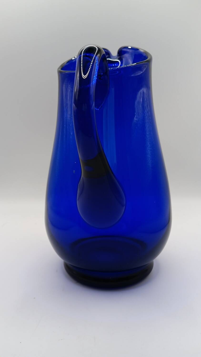Holmegaard - Pichet / vase en verre Bleu de Bristol de Per Lutken