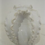 White vase with 4 coves