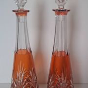 Crystal liqueur service from Saint Louis, Massenet model.