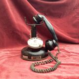 Old phone BCI model 1924 in metal and bakelite
