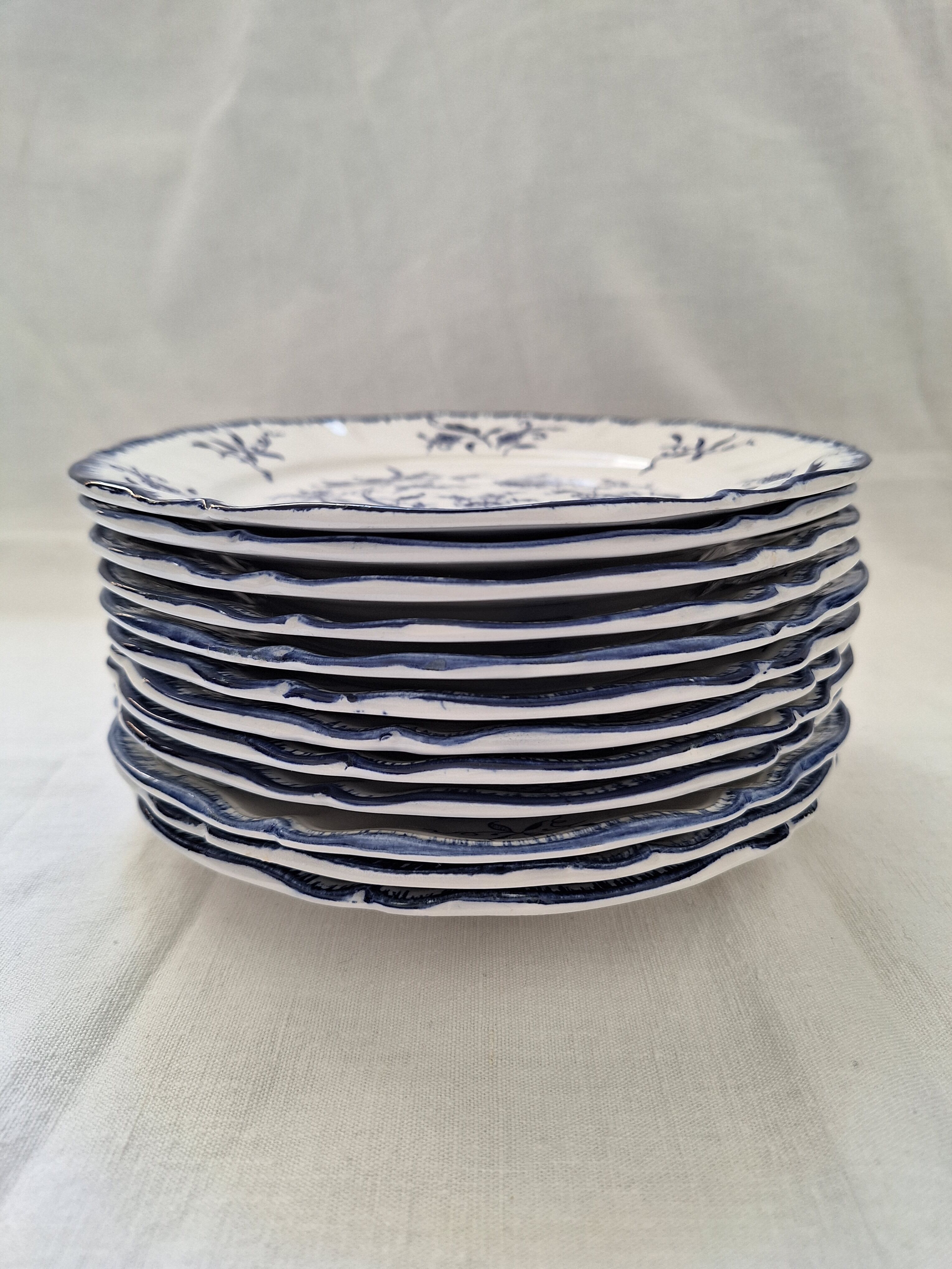 Dessert plates Sarreguemines Lancaster